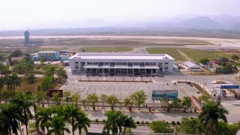 Dien Bien Phu Airport is a small regional airport with basic amenities and a simple terminal designed to efficiently handle domestic flights